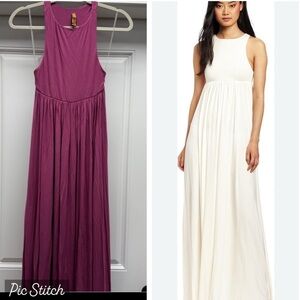 Rachel Pally Purple Pink sleeveless Anya Maxi Dress